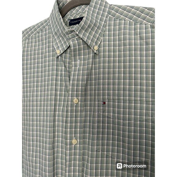Tommy Hilfiger Mens Long Sleeve Plaid Button Down Shirt Size Medium - Picture 4 of 7
